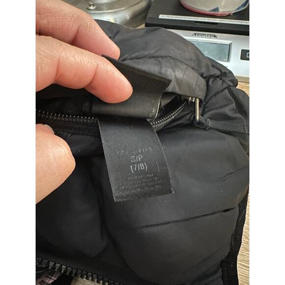 The North Face Moondoggy Reversible Down Puffer Jacket Black Plaid size S - Picture 6 of 7